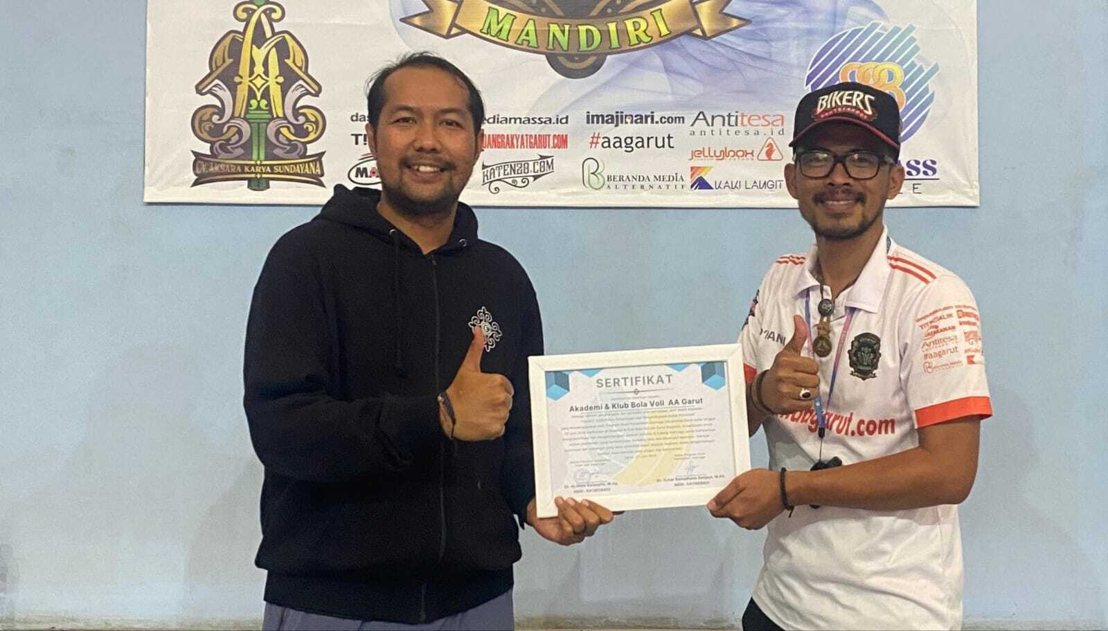 AA Garut Raih Penghargaan Uniga: Mitra Strategis Pengembangan Talenta Olahraga